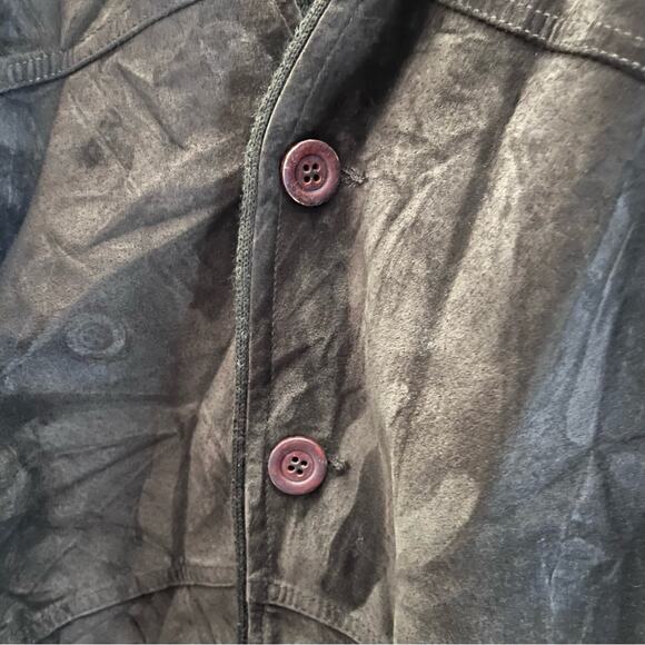 IL GRANCHIO FRONT LEATHER JACKET SIZE X LARGE - Picture 4 of 8